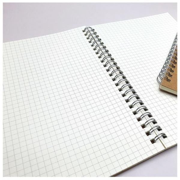 A5 크라프트 모눈 스프링 노트