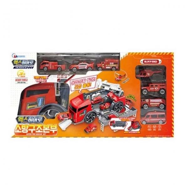 히어로 소방구조본부 자동차놀이 아이들자동차 어린이장난감