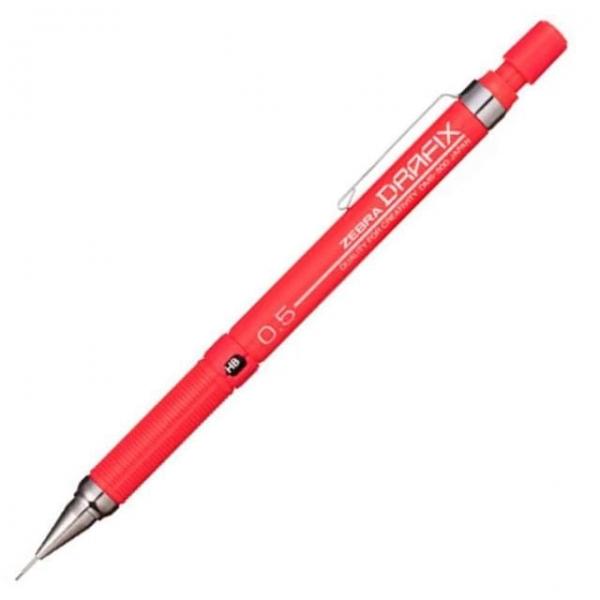 제브라 F 샤프 0.5mm 레드 제도샤프 샤프연필 편한샤프