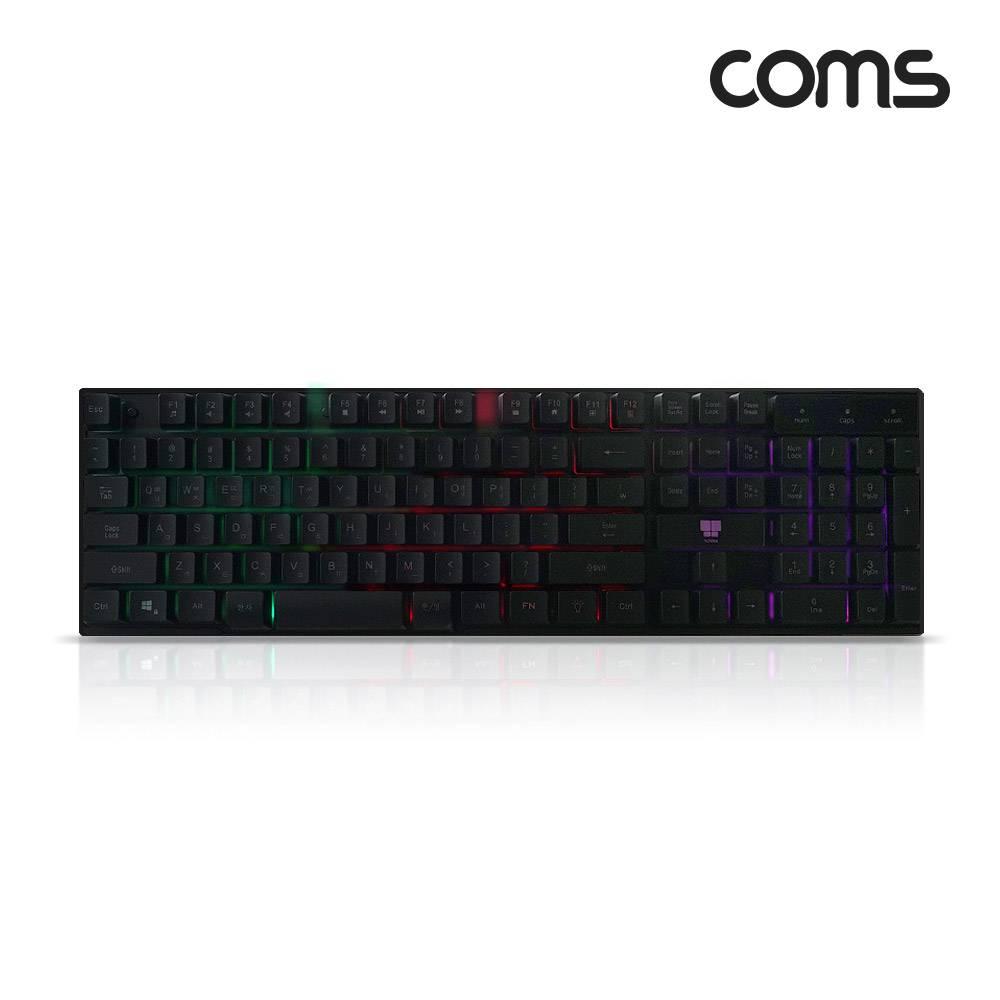 나비 레인보우 RGB USB 유선 키보드 블랙 NV143-RKB10U