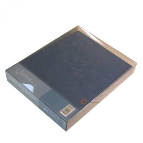 명함철 6단 PVC 흑색 명함포켓 메모홀더 명함보관