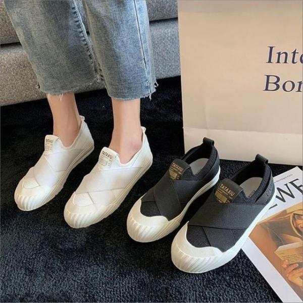 여성 끈없는 스니커즈 슬립온 2색 운동화 데일리 단화