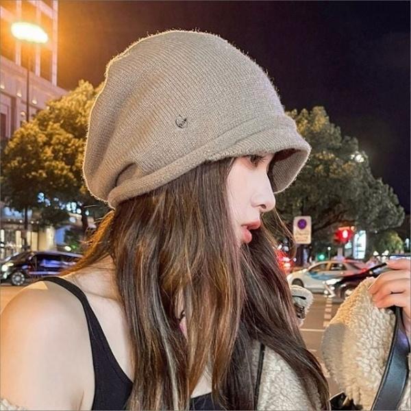 여성 숏챙 니트비니 루즈핏 가을 겨울 패션모자 5색