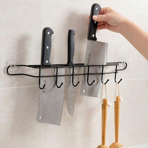 bns 6구 철제 조리도구 걸이 칼꽂이 키친타올/행주/수납/주방/정리