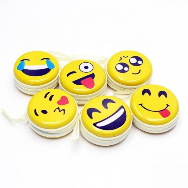 bns 스마일 틴케이스 원형 동전지갑 이어폰 파우치 키링/알루미늄/미니지갑/여행/지퍼형