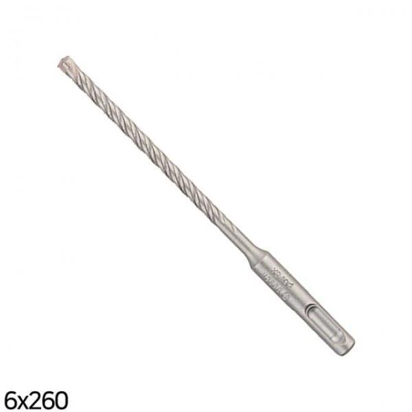 bns 보쉬 SDS PLUS 5X 4날 햄머드릴비트 6x260mm 타공/콘크리트/철근/기리/천공