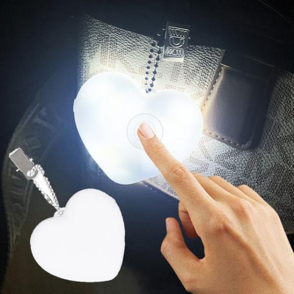 가방 LED 키링 열쇠고리 미니 라이트 하트키링 키홀더