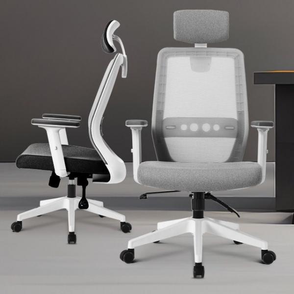 d32 책상의자 허리편한 푹신한 사무 컴퓨터 회전 매쉬