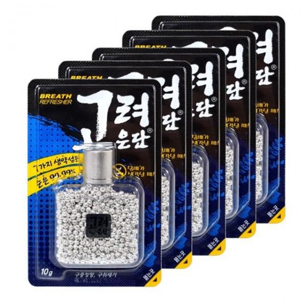 고려은단 10g x 5개 은단 금연보조 구취제거