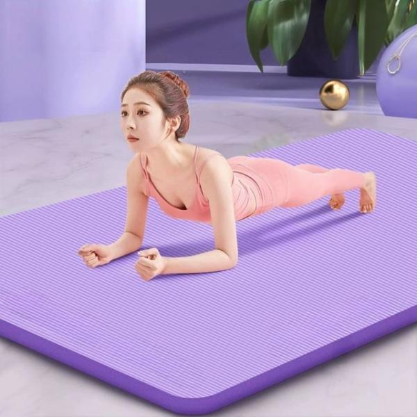 쿠션 필라테스 요가 매트 퍼플형 홈트레이닝 스트레칭
