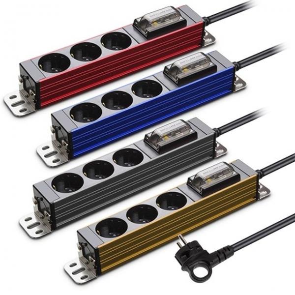 알루미늄 고용량 3구 멀티탭 16A 4000W 고전력서버탭