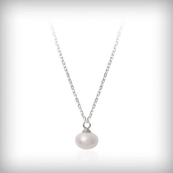 92.5 실버 담수 진주 실버 체인 목걸이