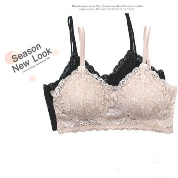 스트립 노와이어 브라렛