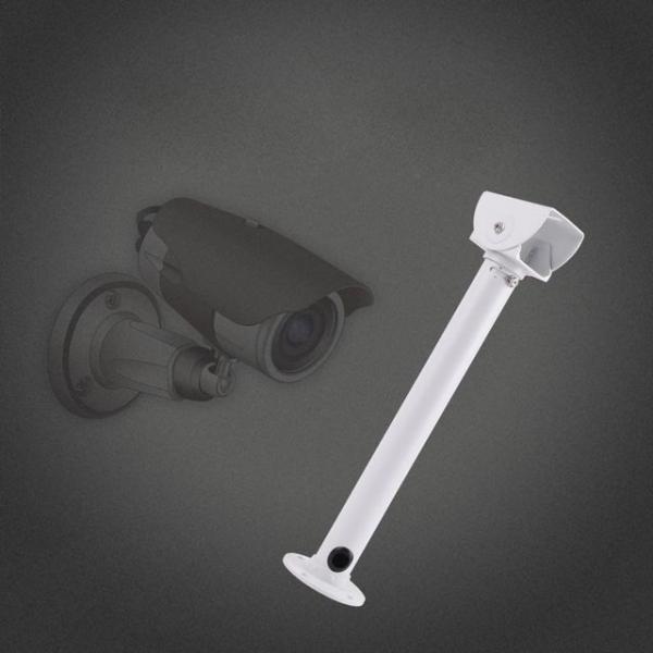 CCTV용 거치대 흰색 1관절 40cm 보안 받침대