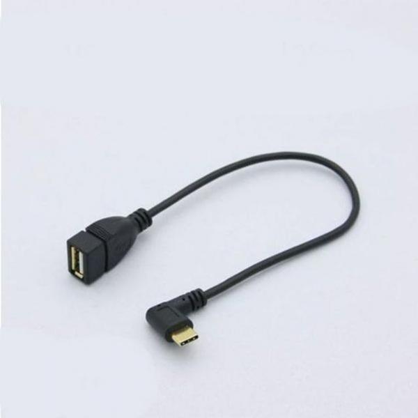 coms USB 3.1 젠더 C타입 측면꺾임 USB 25cm