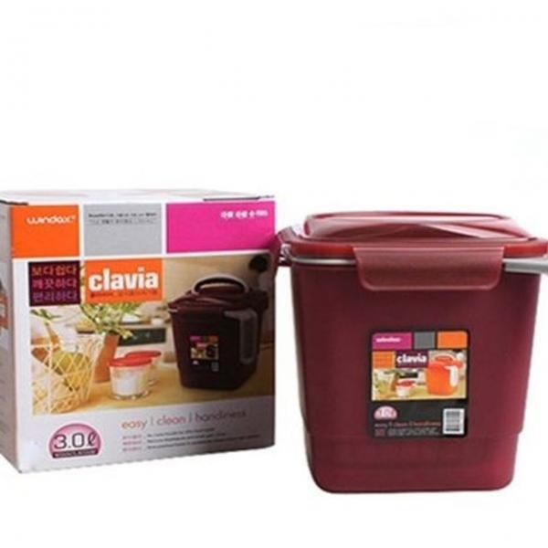 클라비아 음식물 쓰레기통 3L 음식물 분리함 수거통