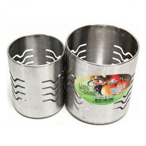 동복 스텐 다용도통 2P세트 수저통 꽂이 조리도구통