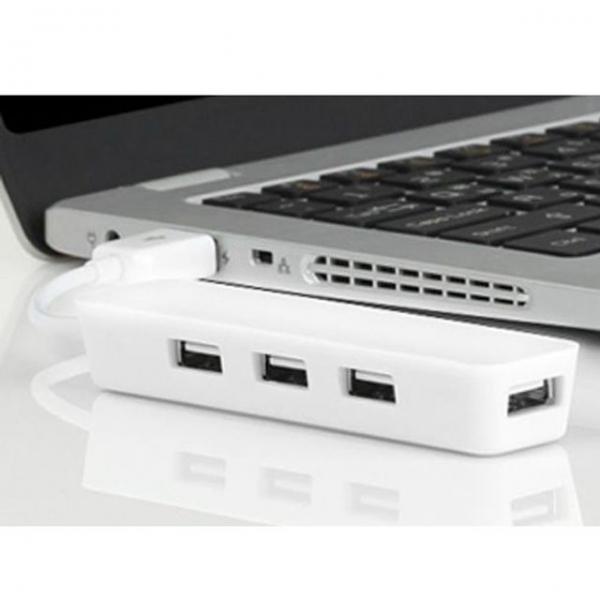 NETmate NMX BY222 USB2.0 4포트 무전원 허브 화이트