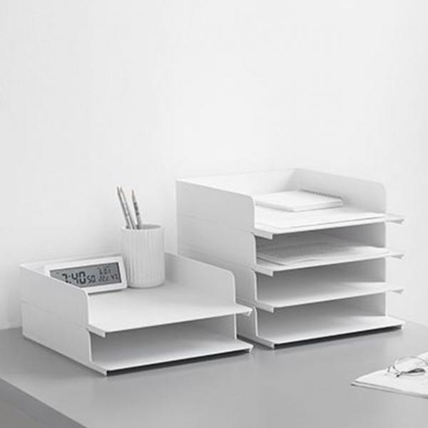 UP시스템트레이 2단_오픈형 서류트레이 A4 서류받침