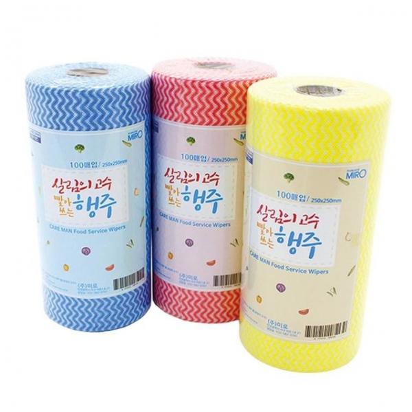 뜯어쓰고 빨아쓰는행주 키친타올 롤형 100매