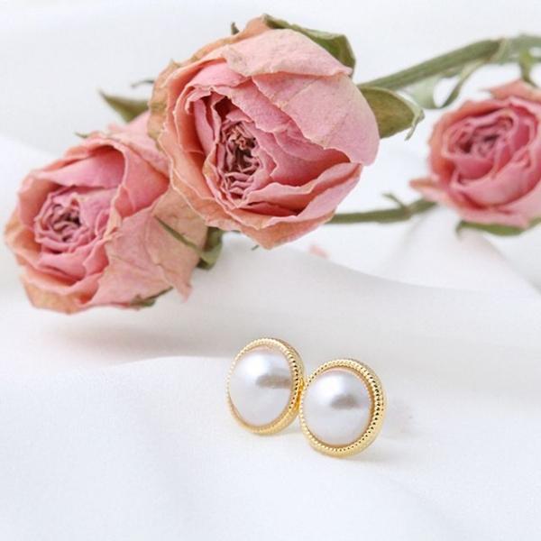 실리콘귀걸이/귀찌 썬앤펄 2종