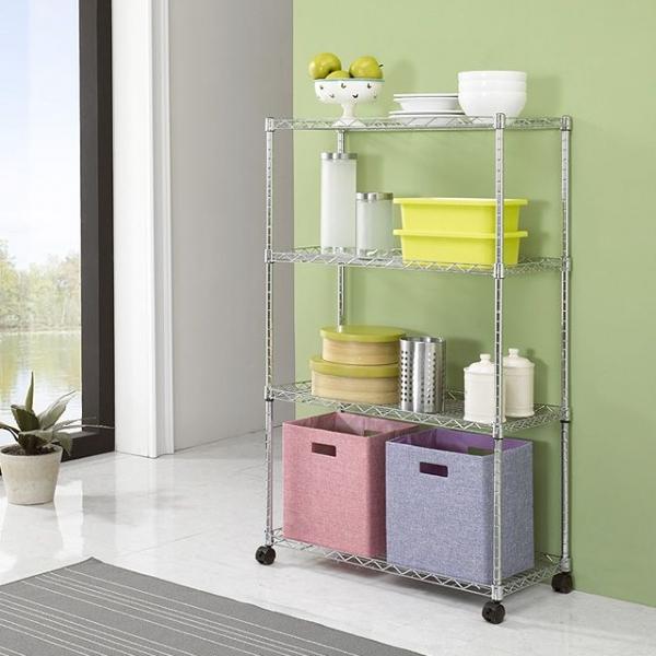 메탈선반 750 4단 조립식앵글 선반장 정리 철 좁은 렉