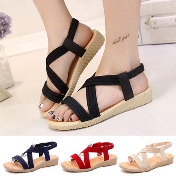 빅사이즈가능 225-260mm 비즈샌들 스트랩샌들