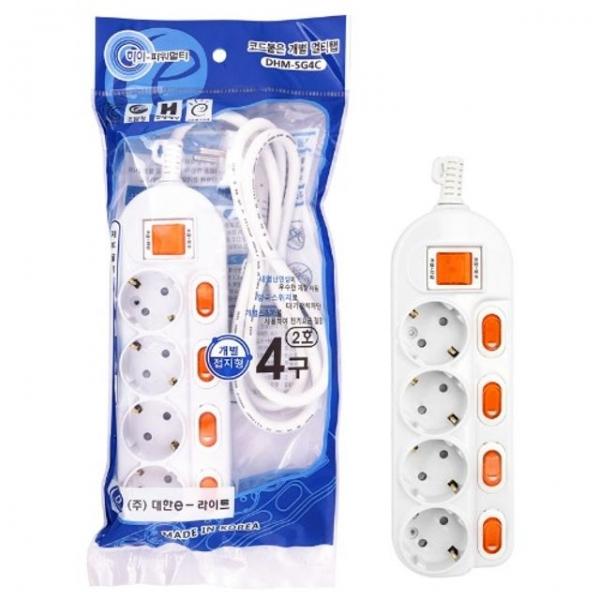 대한 개별접지 4구 2호 1.5M