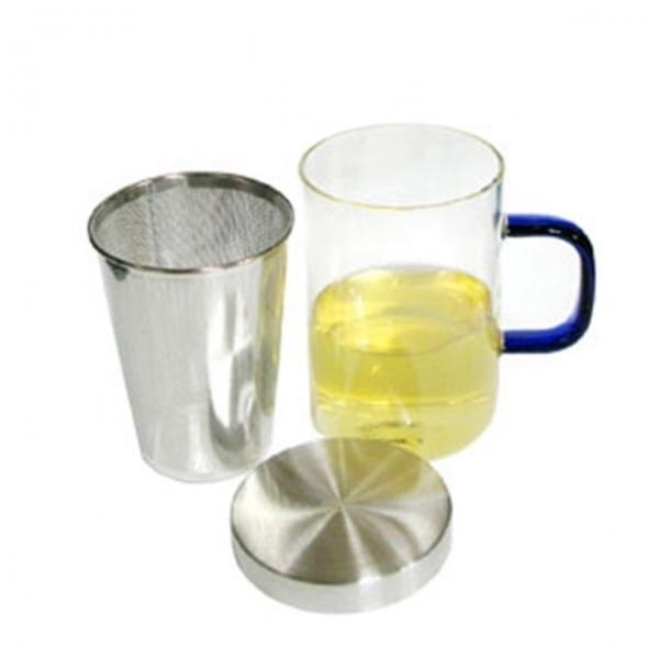 사마 녹차 뚜껑 머그잔 500ml 차망 물컵 찻잔 필터컵