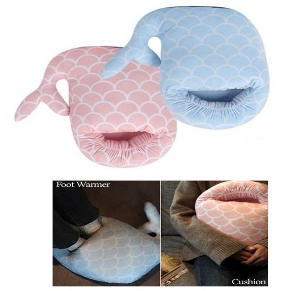 돌고래USB온열발난로 쿠션 USB발난로 발히터