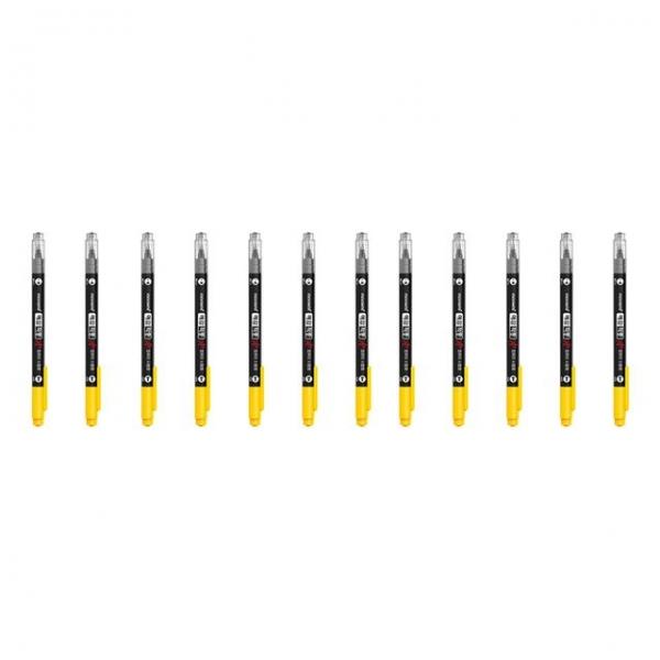 모나미 컴퓨터용 사인펜 0.5mm 마킹펜 양면펜 12P세트