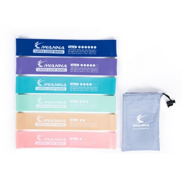 아이워너 라텍스 루프밴드 6종세트 스트레칭 근력운동