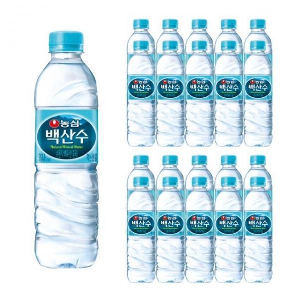 백산수 500ml x 20개/농심생수 먹는샘물 안전한 물