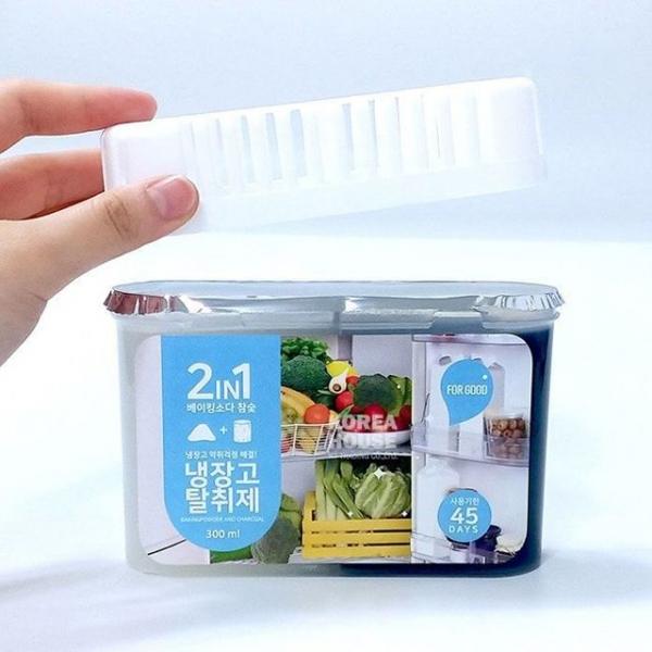 2in1 냉장고 탈취제 숯베이킹 300ml 5P 습기 냄새제거