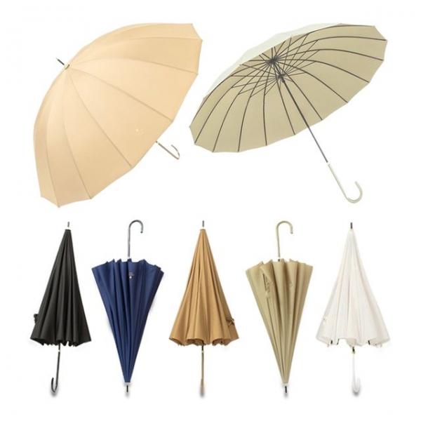 예쁜 비비드컬러 살많은 16K 튼튼한 수동 장우산