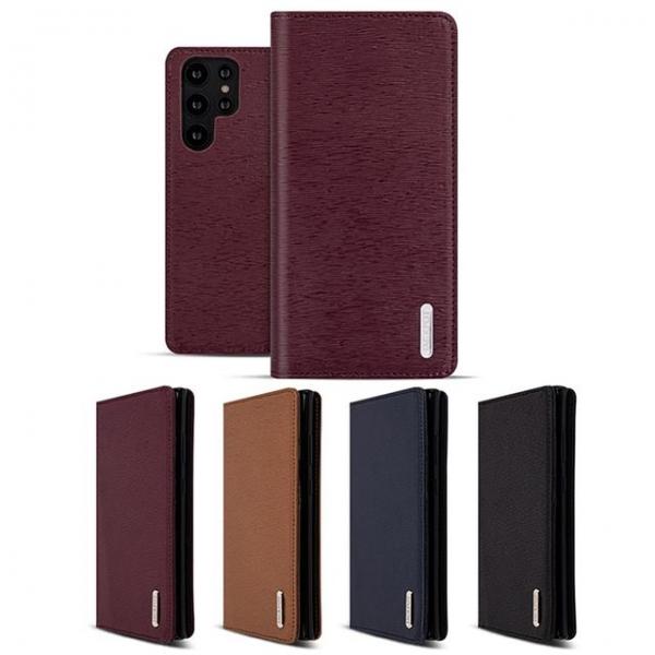 갤럭시S22울트라 S908N 팟Hi클래스 소가죽 플립케이스