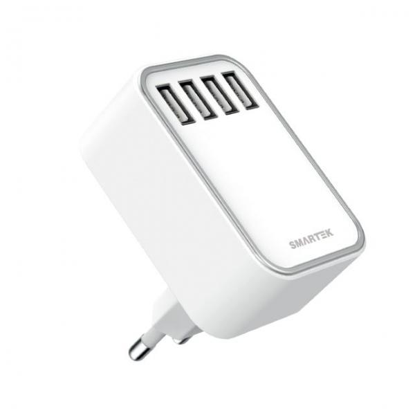 스마텍 4포트 가정용충전기/STC-4000/고속/동시충전