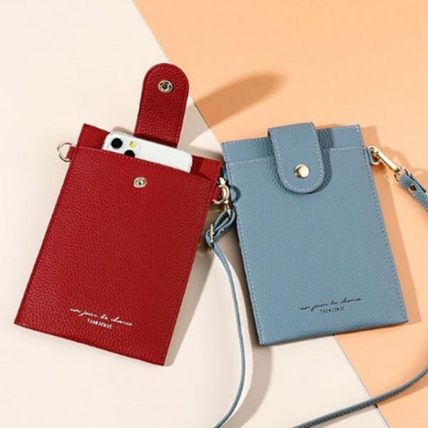 유행 여자 캐주얼 교통 핸드폰 목걸이형 카드 지갑