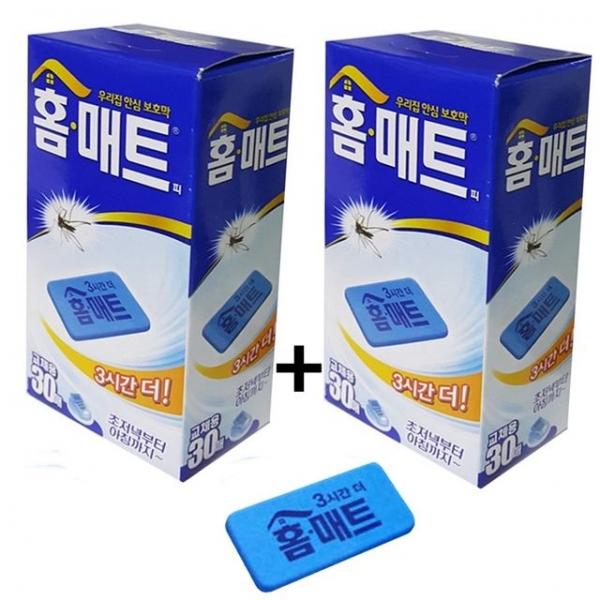 3시간더 홈매트 60매 모기약 모기향리필