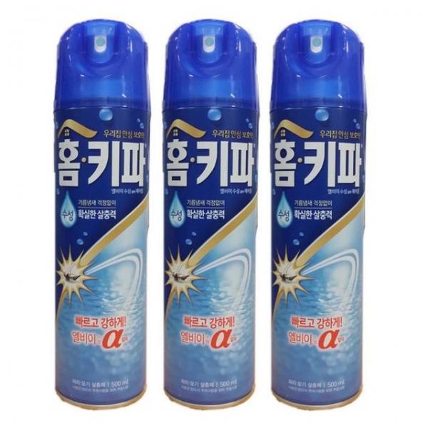 홈기파 엘비이 수성 스프레이 에어졸 3개 모기제거제