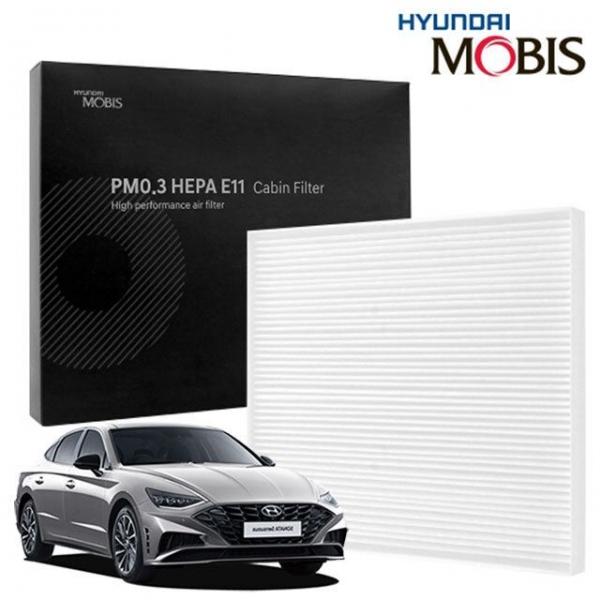 현대모비스 소나타 DN8 에어컨필터 PM0.3 E11