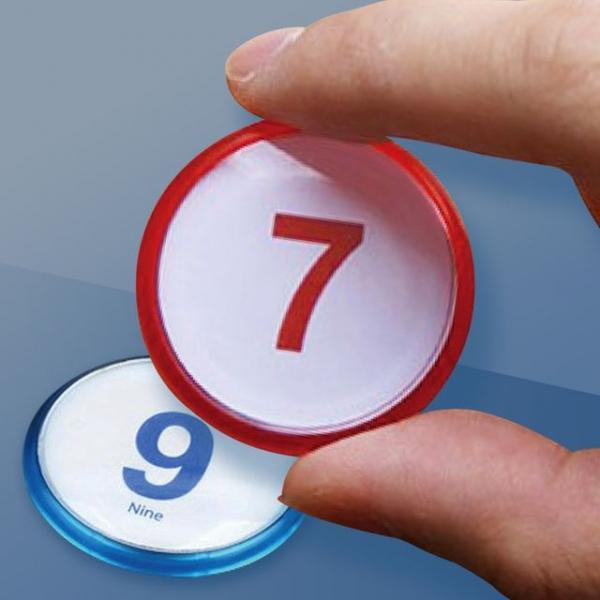 원형번호판 부착식 숫자 10P 사물함/테이블 원형번호