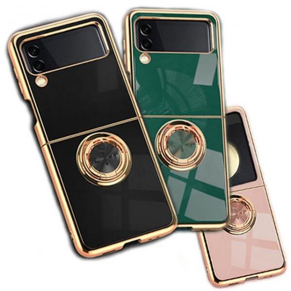 갤럭시 Z플립4 DCC골드링 컬러젤 케이스