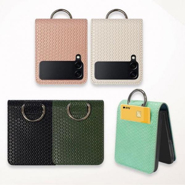 뉴미셀 다소 포켓 링 다이어리 Z플립4 케이스