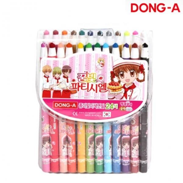 동아 24색 종이말이 색연필(여아캐릭터랜덤)