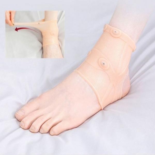 자석 실리콘 발목 보호대 압박붕대 1쌍