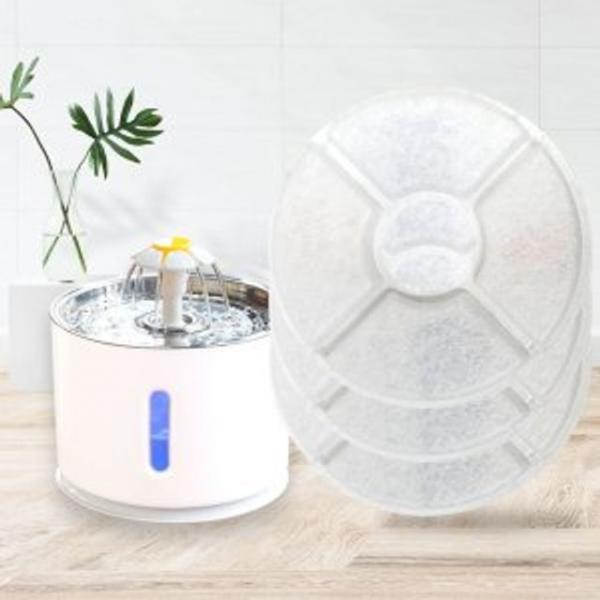 꽃 펫정수기 리필필터 4개입 고양이정수기 식기