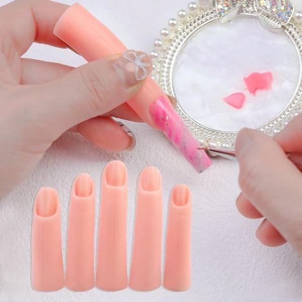 키밍 네일아트 연습 마네킹 세트 손가락모형 자석