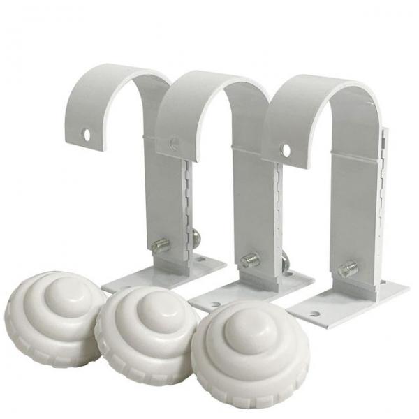 2단 알미늄 커튼브라켓 (K-354 화이트) 35mm 길이조절