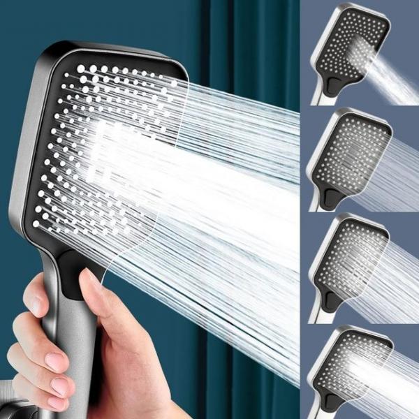 4단 조절 고압 샤워기 헤드 대형 강력 수압 샤워기